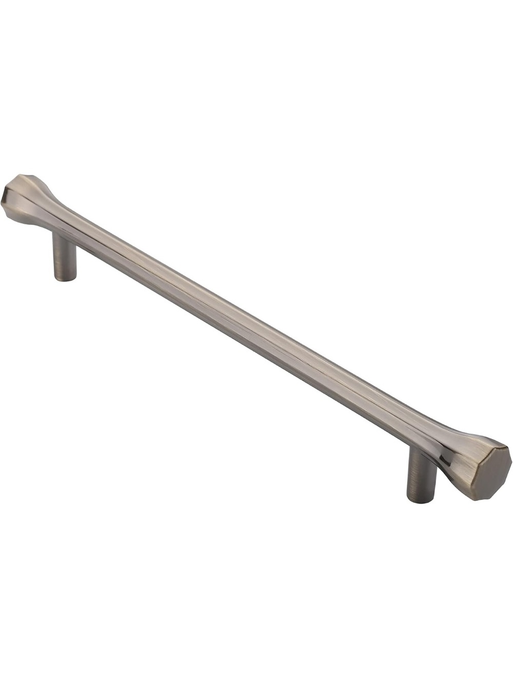 Alzassbg Brushed Antique Brass Cabinet Pulls 7.5” Centers Set of 8